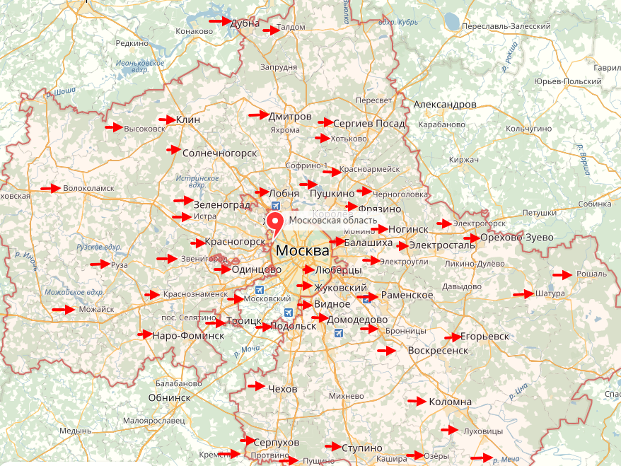 Карта пунктов выдачи озон в московской области